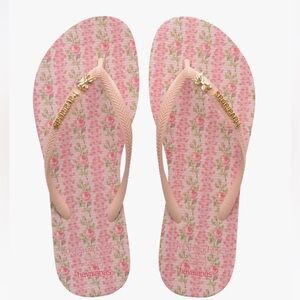 Love shack fancy X Havaianas flip flops